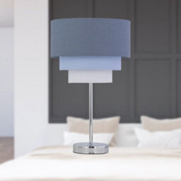 First Choice Lighting Set Of 2 Chrome Touch Operated Stick Table Lamp Bases Only - thumbnail 7