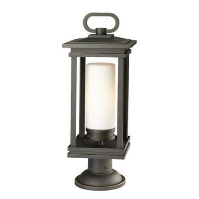 Stylish Outdoor Ip44 Led Wall And Ground Light In Rubbed Bronze Finish