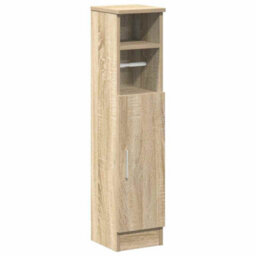 Walplus Bathroom Cabinet With Roll Holder Sonoma Oak 20.5X22X90 Cm - thumbnail 2