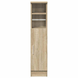 Walplus Bathroom Cabinet With Roll Holder Sonoma Oak 20.5X22X90 Cm - thumbnail 4