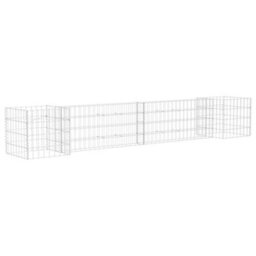 Berkfield H-Shaped Gabion Planter Steel Wire 260X40X40 Cm - thumbnail 2