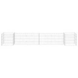Berkfield H-Shaped Gabion Planter Steel Wire 260X40X40 Cm - thumbnail 3
