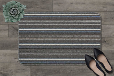 Lead Light Blue Machine Washable Anti-Slip Polypropylene Floor Mat For Entrance, Hallway, Kitchen-67Cm X 200Cm (Runner) - image 1