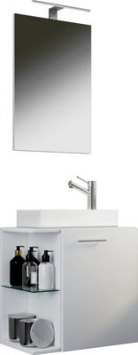 Vcm 3Tlg Washroom Washbasin Hausa Mirror - image 1