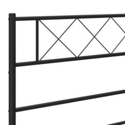 Berkfield Metal Headboard Black 150 Cm - thumbnail 6