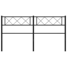 Berkfield Metal Headboard Black 150 Cm - thumbnail 3