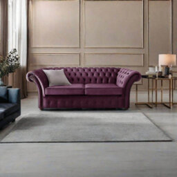Chesterfield Beaumont 3 Seater Sofa Malta Boysenberry Purple 01 - thumbnail 2