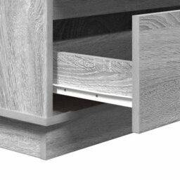 Berkfield Bedside Cabinet With Led Grey Sonoma 71X34,5X75 Cm Engineered Wood - thumbnail 9