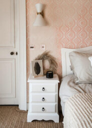 Statement Furniture Romance True White 3 Drawer French Style Bedside Table - thumbnail 5