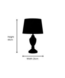 Lighting Supermarket Malham Ceramic Table Lamp With Matching Drum Shade - Champagne Gold & Satin Silver - thumbnail 4