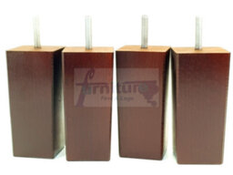 L&F 4X Replacement Furniture Legs Solid Wood 110mm High Sofas Chairs Settee Cabinets Legs M8 Tsp2055 - thumbnail 6