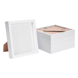 "Nicola Spring 8 X 8"" Photo Frames - 3D Photo Frame Picture Frame Box Portrait Display Case With Spacer (22.5 X 22.5Cm) X5" - thumbnail 1