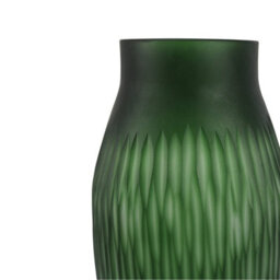 Vanity Living 42.5Cm Green Handmade Decorative Glass Bud Vase, Tall Narrow Flower Vase For Living Room - thumbnail 4