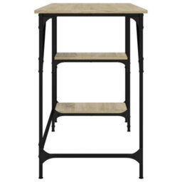 Berkfield Desk Sonoma Oak 120X50X75 Cm Metal And Engineered Wood - thumbnail 6