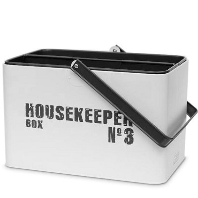 Livivo Housekeeping Storage Box Enamel Coated Caddy - image 1