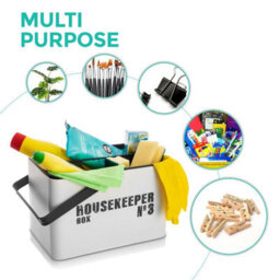 Livivo Housekeeping Storage Box Enamel Coated Caddy - thumbnail 5