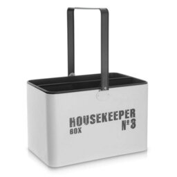Livivo Housekeeping Storage Box Enamel Coated Caddy - thumbnail 2