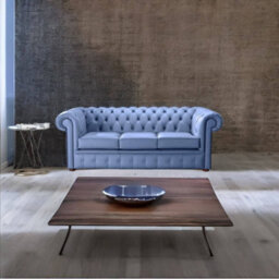 Chesterfield 3 Seater Shelly Iceblast Leather Sofa Bespoke In Classic Style - thumbnail 3