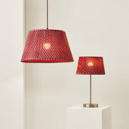 Valuelights Malina Double Pink Small Pleated Tapered Easy Fit Lamp Shade (D) 25Cm - thumbnail 6