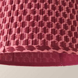 Valuelights Malina Double Pink Small Pleated Tapered Easy Fit Lamp Shade (D) 25Cm - thumbnail 5