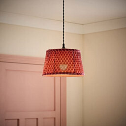 Valuelights Malina Double Pink Small Pleated Tapered Easy Fit Lamp Shade (D) 25Cm - thumbnail 1