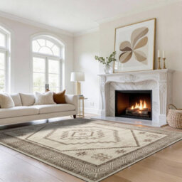 Bedlooms Radiant Cashmere Rug 200X290Cm, Geometric Rug, Anti Slip, Stain Resistant, Living Area & Bed Room Rug - thumbnail 8