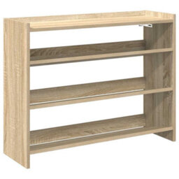 Berkfield Elegant Shoe Rack Sonoma Oak 80X25X61.5 Cm Engineered Wood - thumbnail 1