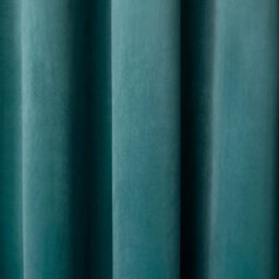 Laurence Llewelyn-Bowen Montrose Velvet Blackout-Coated Pair Of Teal Eyelet Curtains - thumbnail 3