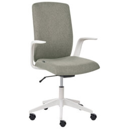 Beliani Office Chair Captain Fabric Green - thumbnail 4