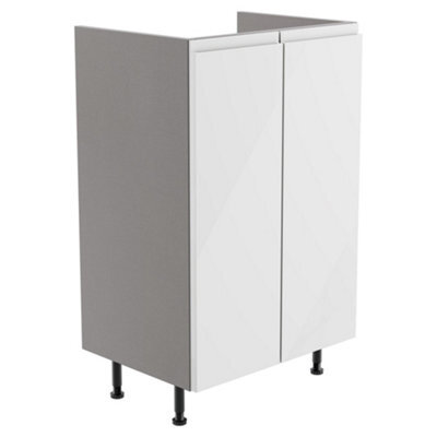 Westport Gloss White Modern Freestanding Bathroom & Wet Room Base Unit (W)495mm (H)820mm - image 1