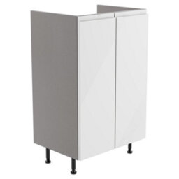 Westport Gloss White Modern Freestanding Bathroom & Wet Room Base Unit (W)495mm (H)820mm - thumbnail 1