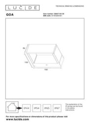 Lucide Goa Modern Wall Light Outdoor - Led - 1X6,5W 3000K - Ip54 - Anthracite - thumbnail 7