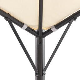 Beliani Gazebo Vomero Metal 305 Cm 305 Cm Beige - thumbnail 5