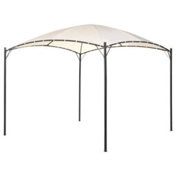 Beliani Gazebo Vomero Metal 305 Cm 305 Cm Beige - thumbnail 4