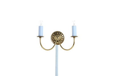 Luminosa Lighting Luminosa Solar Polished Brass Candle Wall Lamp