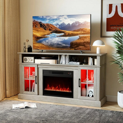 Entertainment Center For 65 Inch Tv 148Cm Fireplace Tv Stand - image 1