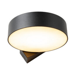 CGC Lighting Cgc Darcy Black Adjustable Round Led Outdoor Wall Light 3000K Warm White Ip54 - thumbnail 6
