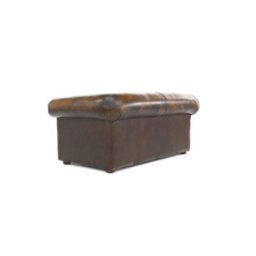 Chesterfield Handmade 1930's 2 Seater Sofa Settee Antique Gold Real Leather In Classic Style - thumbnail 8
