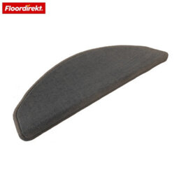 Floordirekt Vienna Self Adhesive Soft High Pile Stair Tread Mat For Indoor Stairs Semicircular Anthracite 23.5 X 65 Cm - thumbnail 3