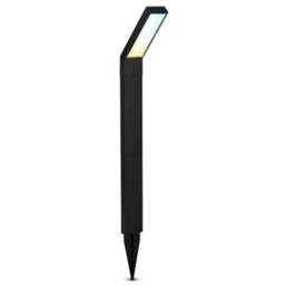 Briloner Solar Black Outdoor Bollard Light - thumbnail 1