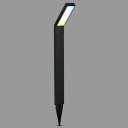 Briloner Solar Black Outdoor Bollard Light - thumbnail 4