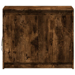 Berkfield Sideboard With Led Smoked Oak 72X34X61 Cm Engineered Wood - thumbnail 6