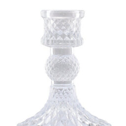 Living And Home 2 Pack Clear Ion Plating Soda Lime Glass Taper Candlestick Holders For Wedding Table Decor - thumbnail 6