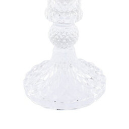 Living And Home 2 Pack Clear Ion Plating Soda Lime Glass Taper Candlestick Holders For Wedding Table Decor - thumbnail 7