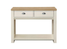 Birlea Highgate 2 Drawer Console Table Cream & Oak - thumbnail 5