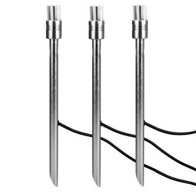 Elstead Lighting Ambleside Starter Kit Including 3 X 12V Ambient Lights And 3 X Spikes - Anodised Aluminium - image 1