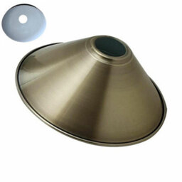 Green Brass Cone Lamp Shade 22Cm Metal Easy Fit Pendant Light Shade Modern Ceiling Lampshade For Living Room Bedroom Table Lamp