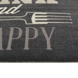 Berkfield Kitchen Rug Washable Kitchen Black 60X180 Cm Velvet - thumbnail 4