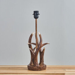 Valuelights Caribou Intertwined Caribou Antler Design Table Lamp Base Rustic Natural Finish - thumbnail 2