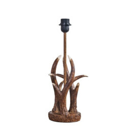 Valuelights Caribou Intertwined Caribou Antler Design Table Lamp Base Rustic Natural Finish - thumbnail 1